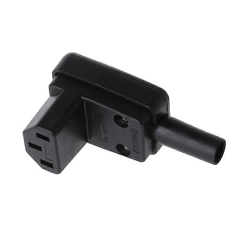 90 Degree Angled Iec 320 C13 Female Plug Ac 10a 250v Power Cord Cable Connector