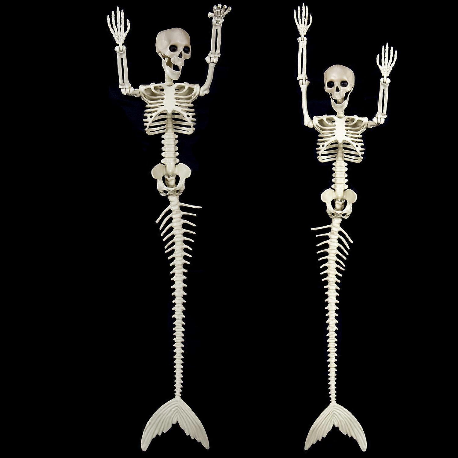 Halloween fish skeleton 80cm simulation mermaid bone skeleton activity atmosphere scene layout props