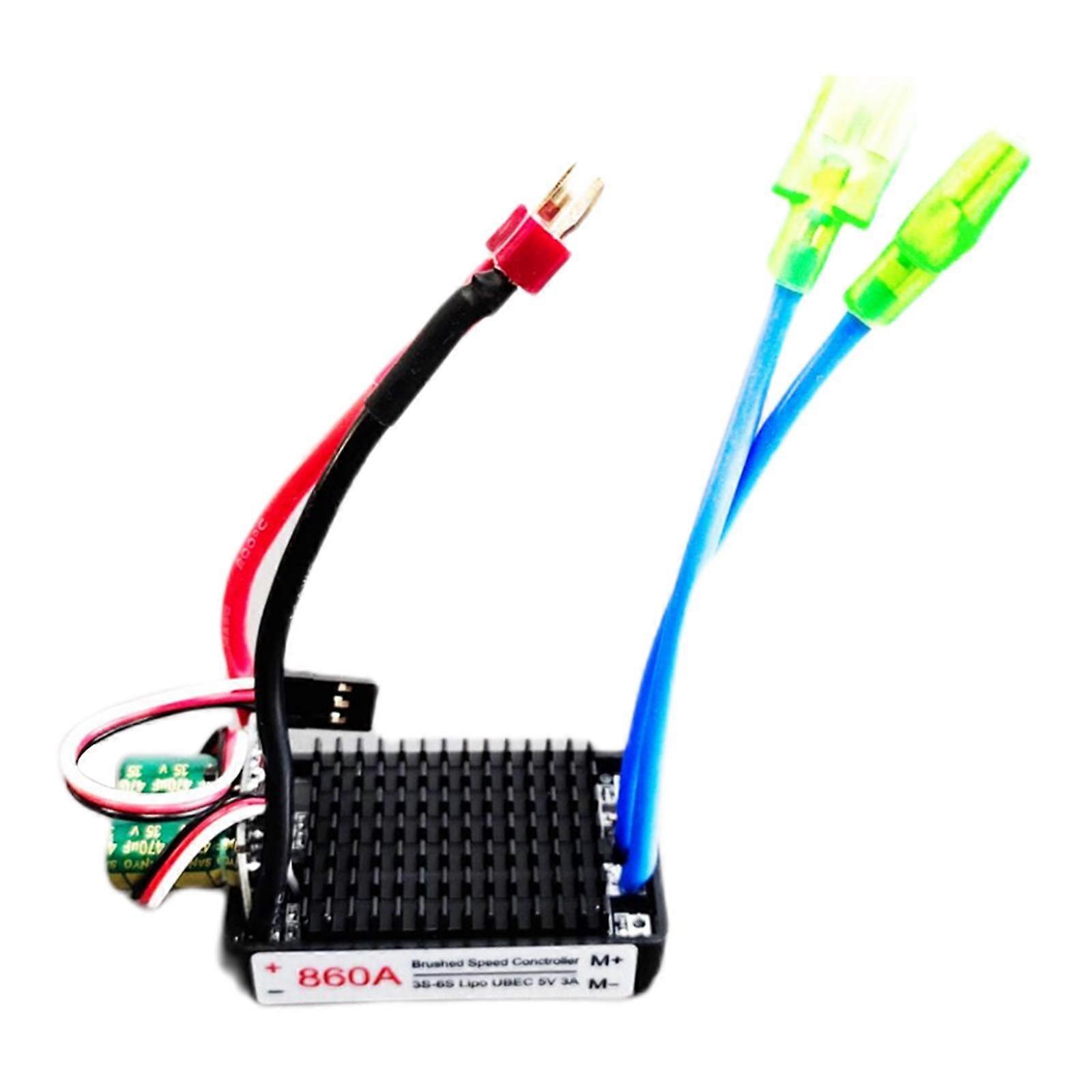 Waterproof Brush ESC Replacement Bidirectional High Power RC ESC for RC Vehicle Car - T