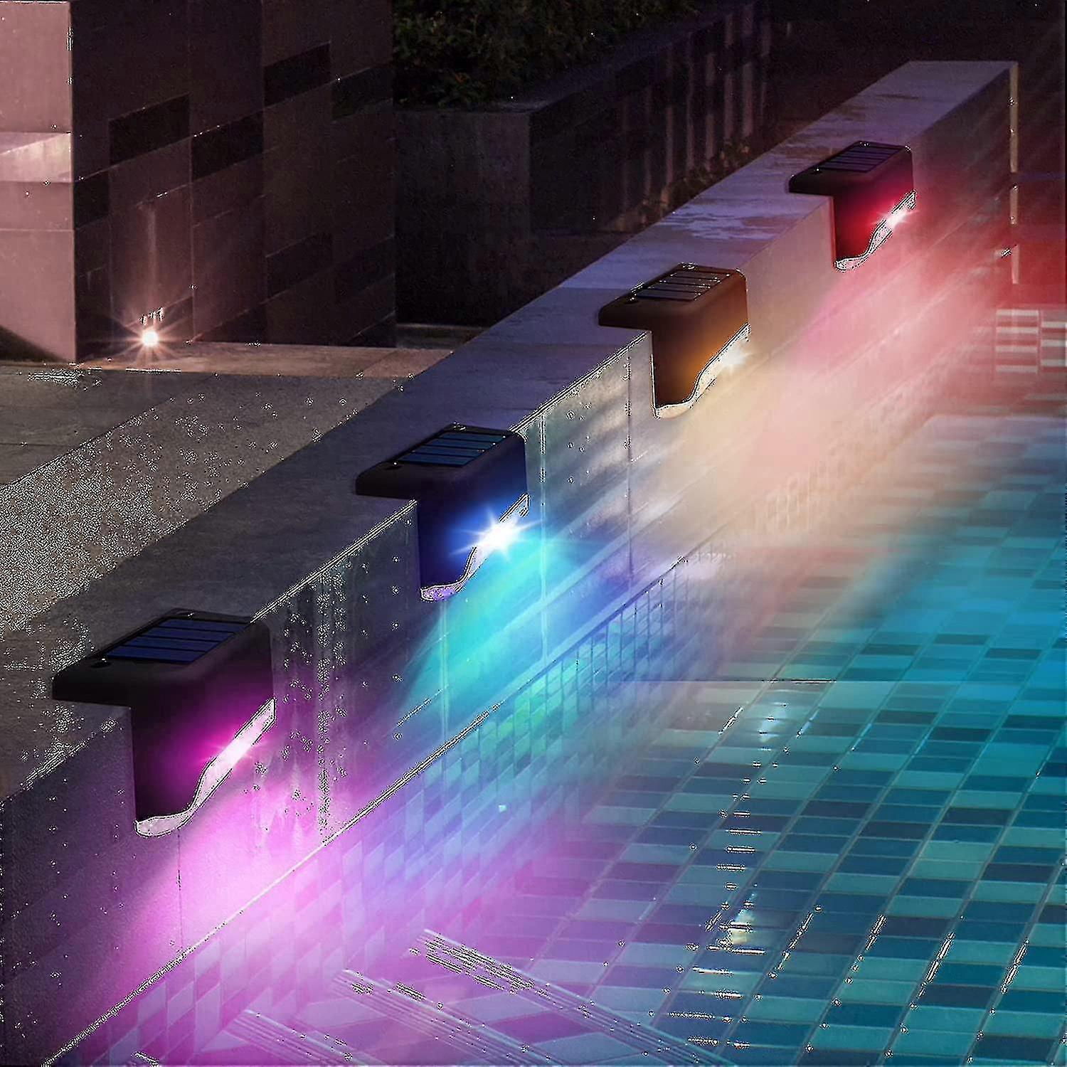 جانب حمام السباحة الشمسي S 4 حزم ، ملحقات حمام السباحة S ، سطح السفينة LED الخارجي S