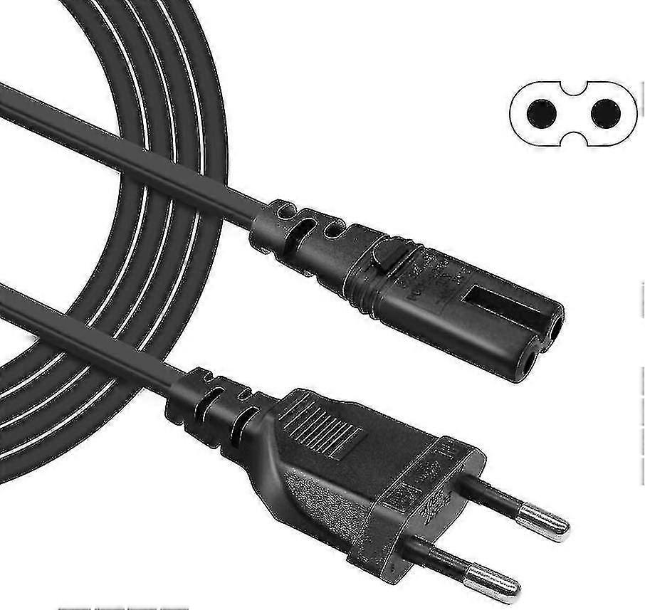 C7電源ケーブル2ピンPs5 Ps4 Ps3、1.5mバイポーラ電源コードHPキヤノン用