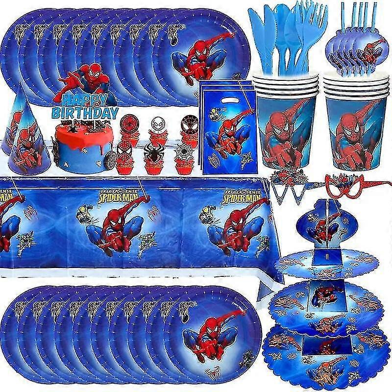 Örümcek Adam Tema Doğum Günü Partisi Dekorasyon Malzemeleri Sofra Kupası Tabak Peçeteler Örümcek Adam Balon Çocuklar Için Mutlu Parti Deco Erkekler Güvenli ve En Kaliteli