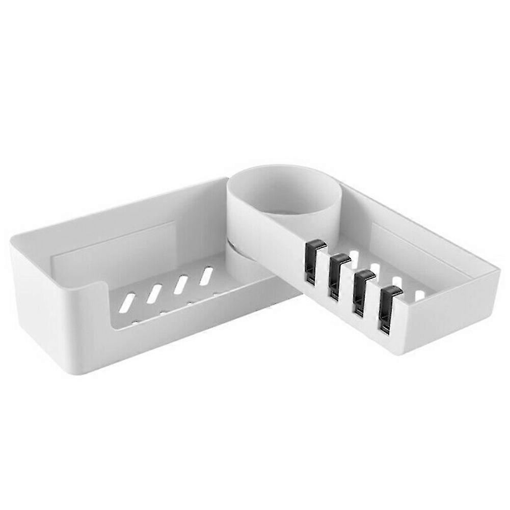 Shower Caddy Shelf Bath Rack Storage Holder Organizer Rotatable for Bathroom Corner