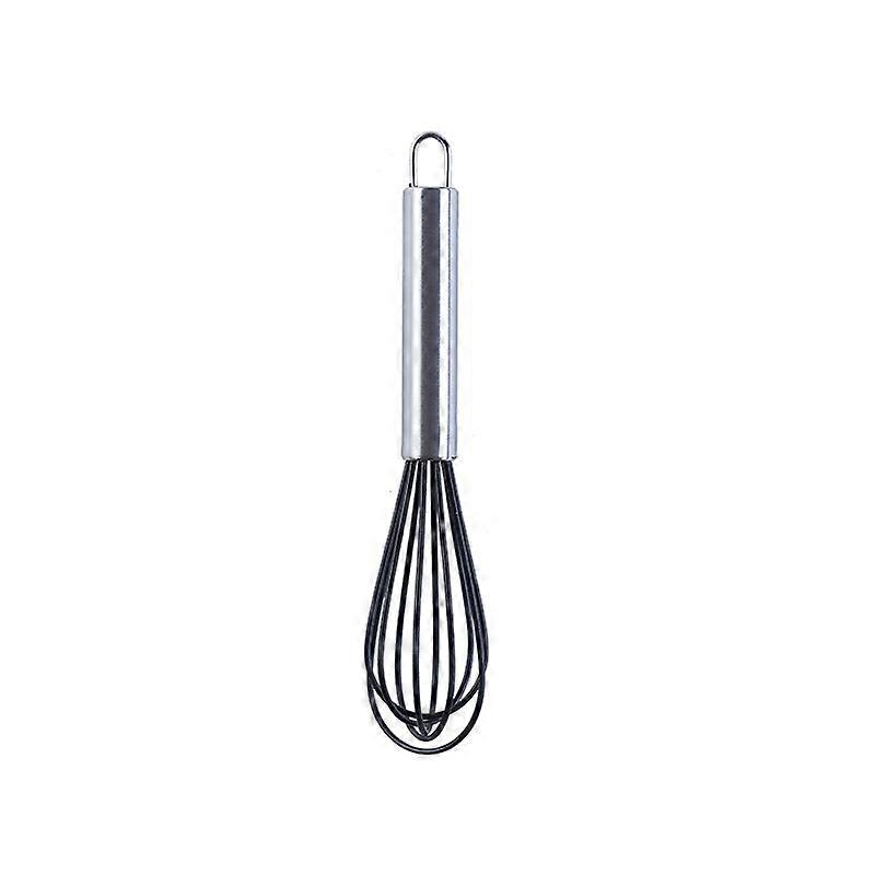 10 PCS Silicone Egg Beater, Colour: 8 inch Black