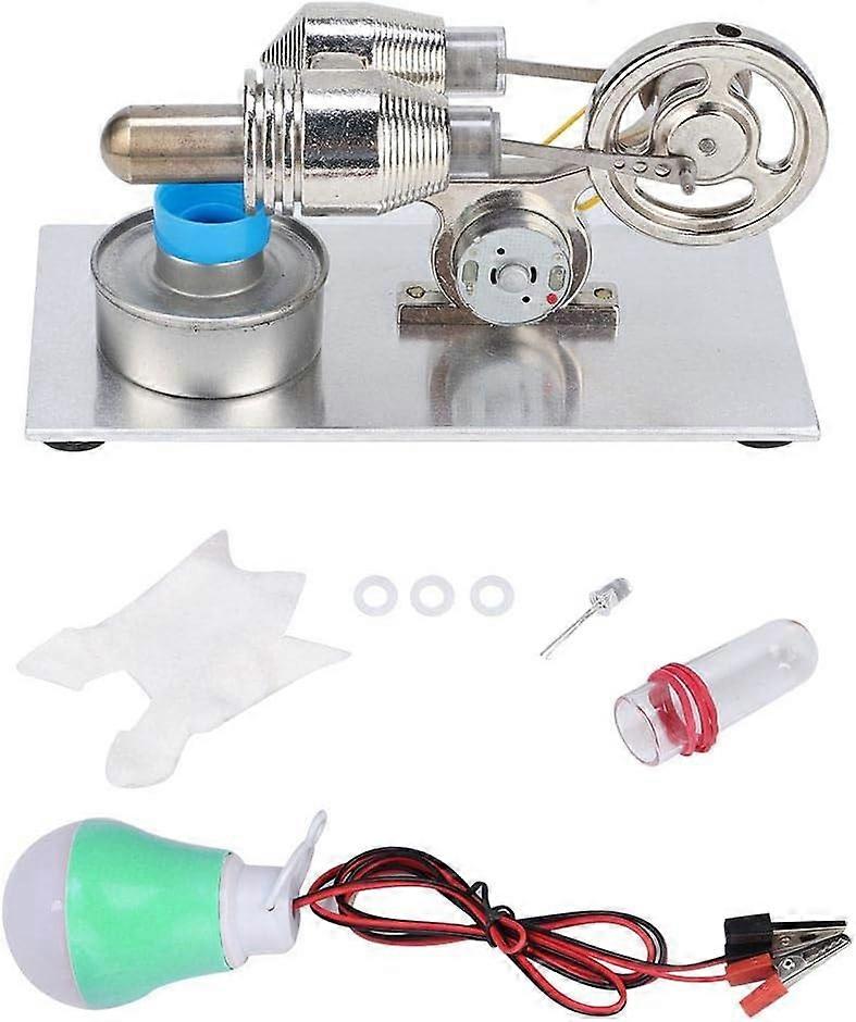 Stirling Engine - Hot Air Stirling Engine Miniature Generator Steam Power Lab Teaching Model