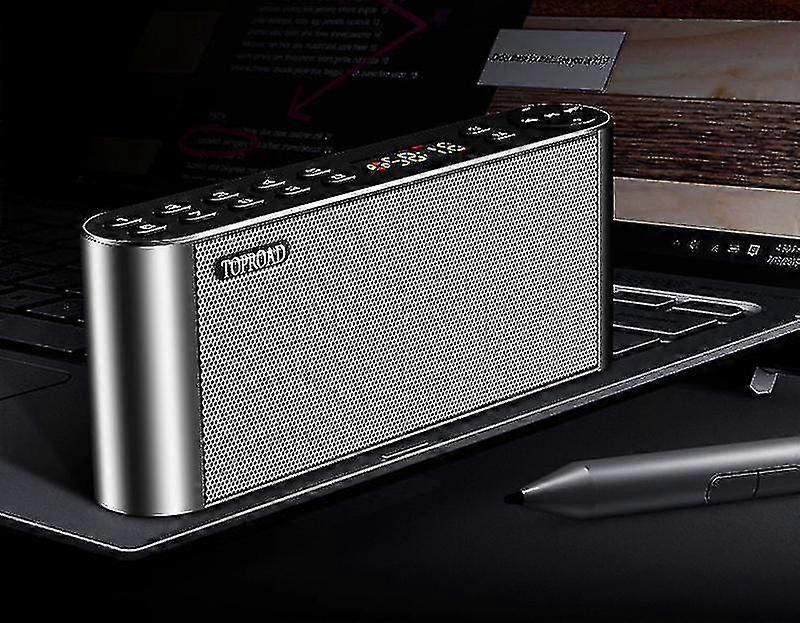 Portable Bluetooth Speaker Wireless Stereo Bass Column Support Fm Radio Aux Usb