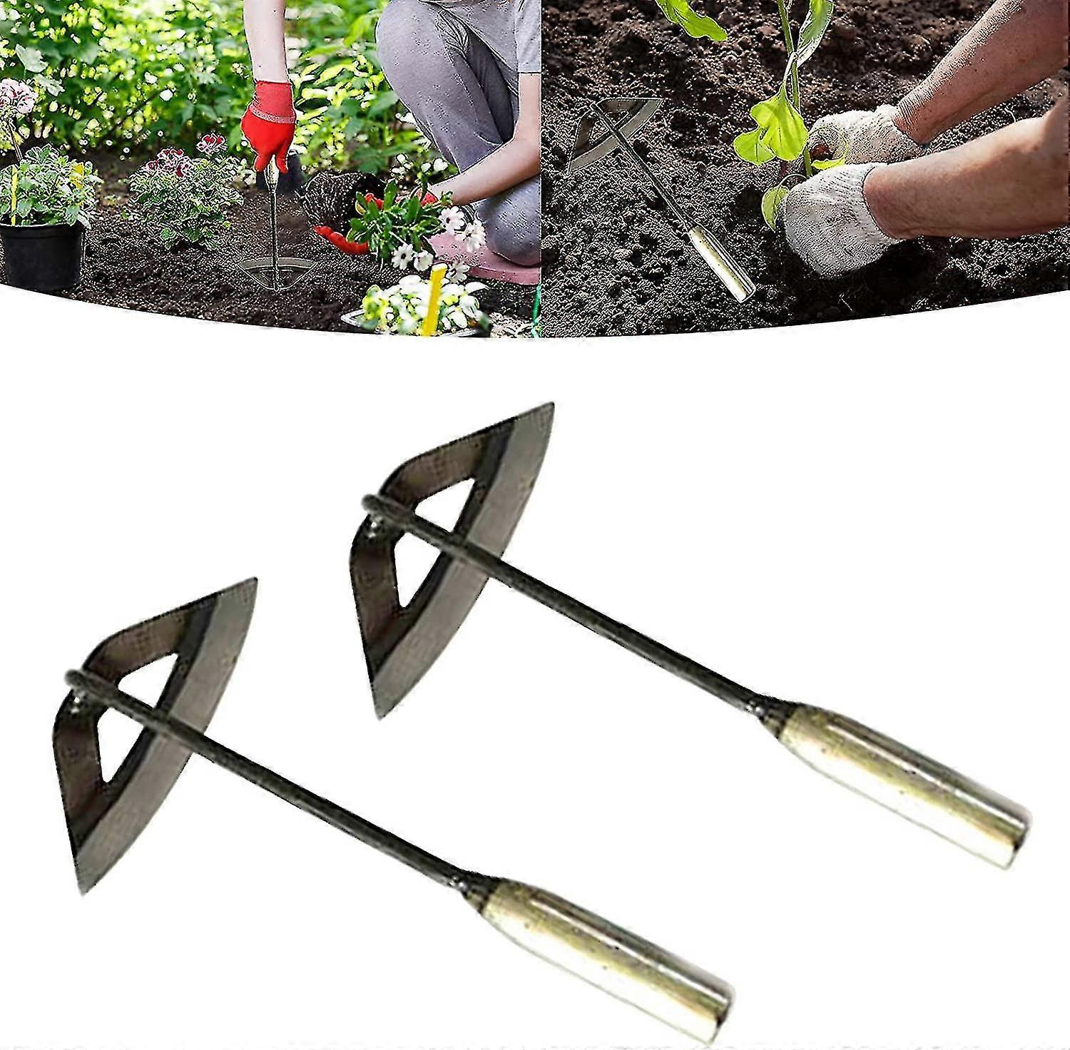 Hoe oca endurecida multi-direcional | Rake de jardinagem sem esforço