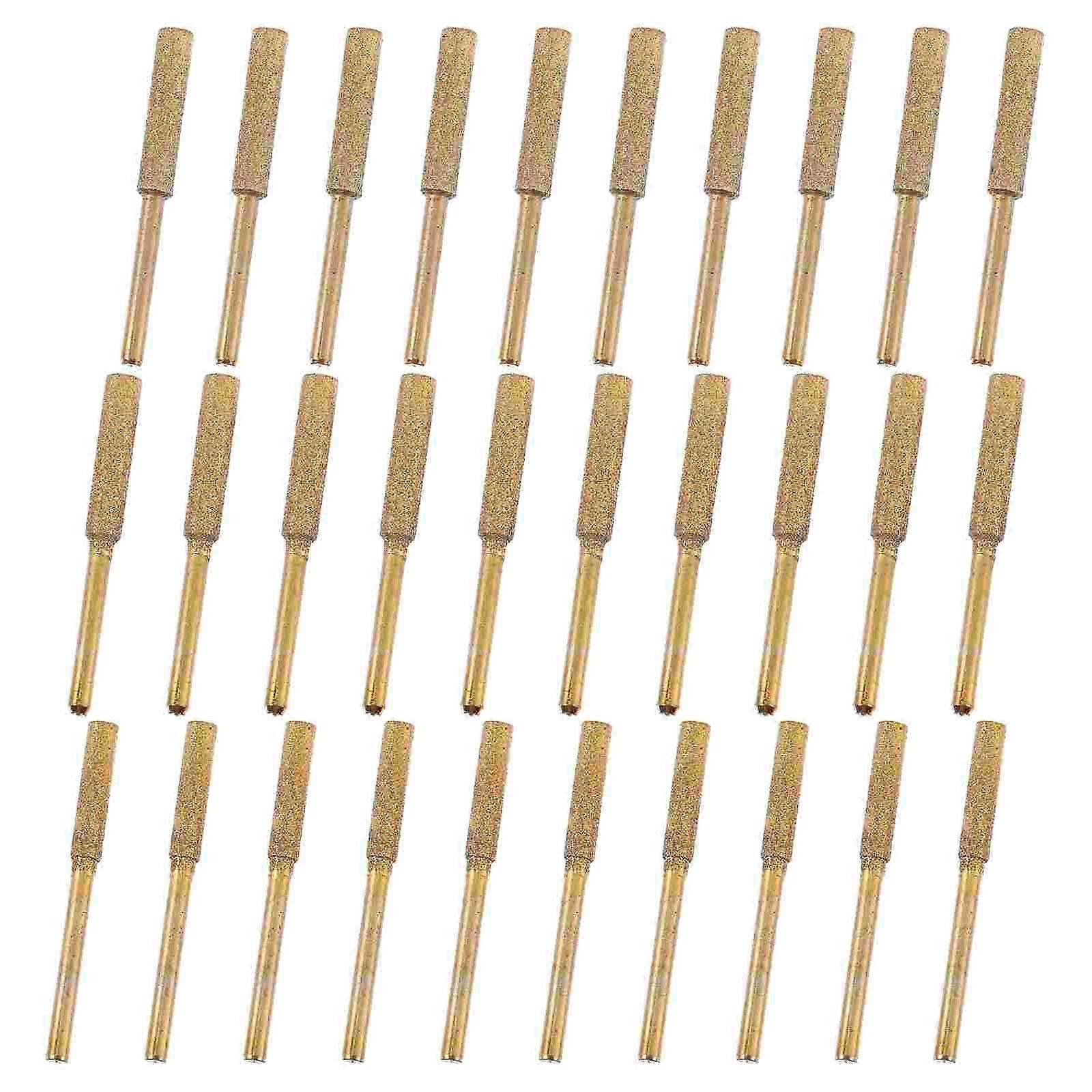 30Pcs Chainsaw Sharpening Tools Durable Burr Grinding Stone Files Grinding Heads