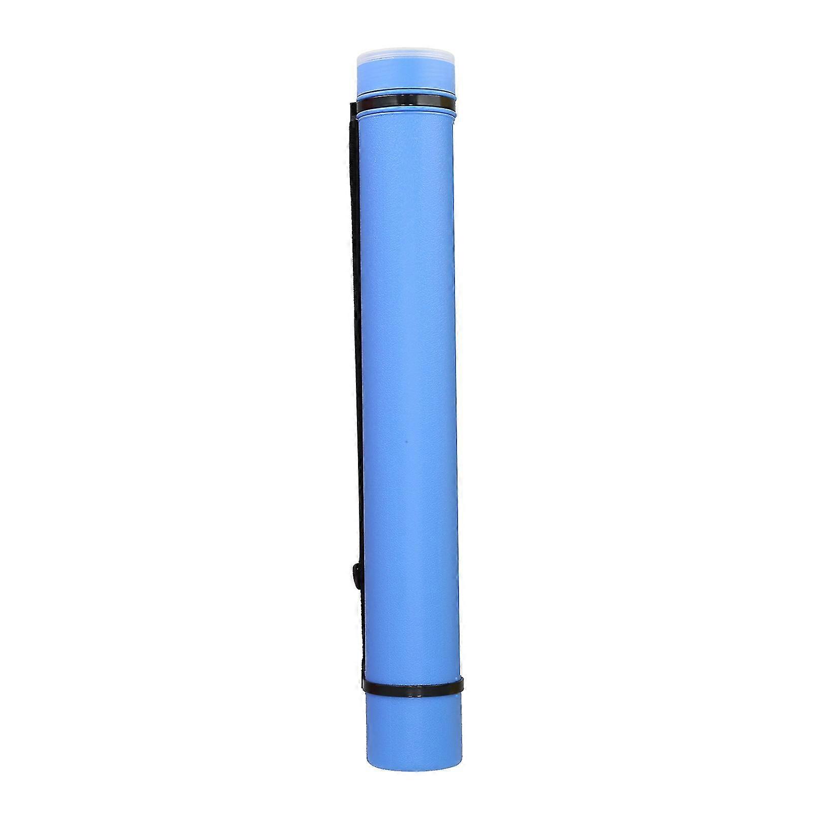 Blue Portable Document Poster Tube - Large Capacity, Waterproof and Antishock