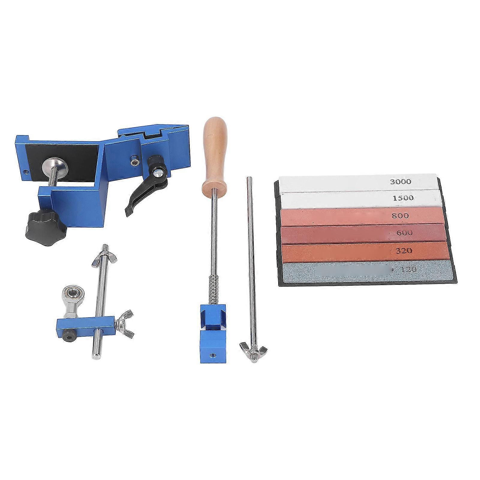 6 Whetstones Professional Home Use Fixed Angle Knife Sharpener Kit