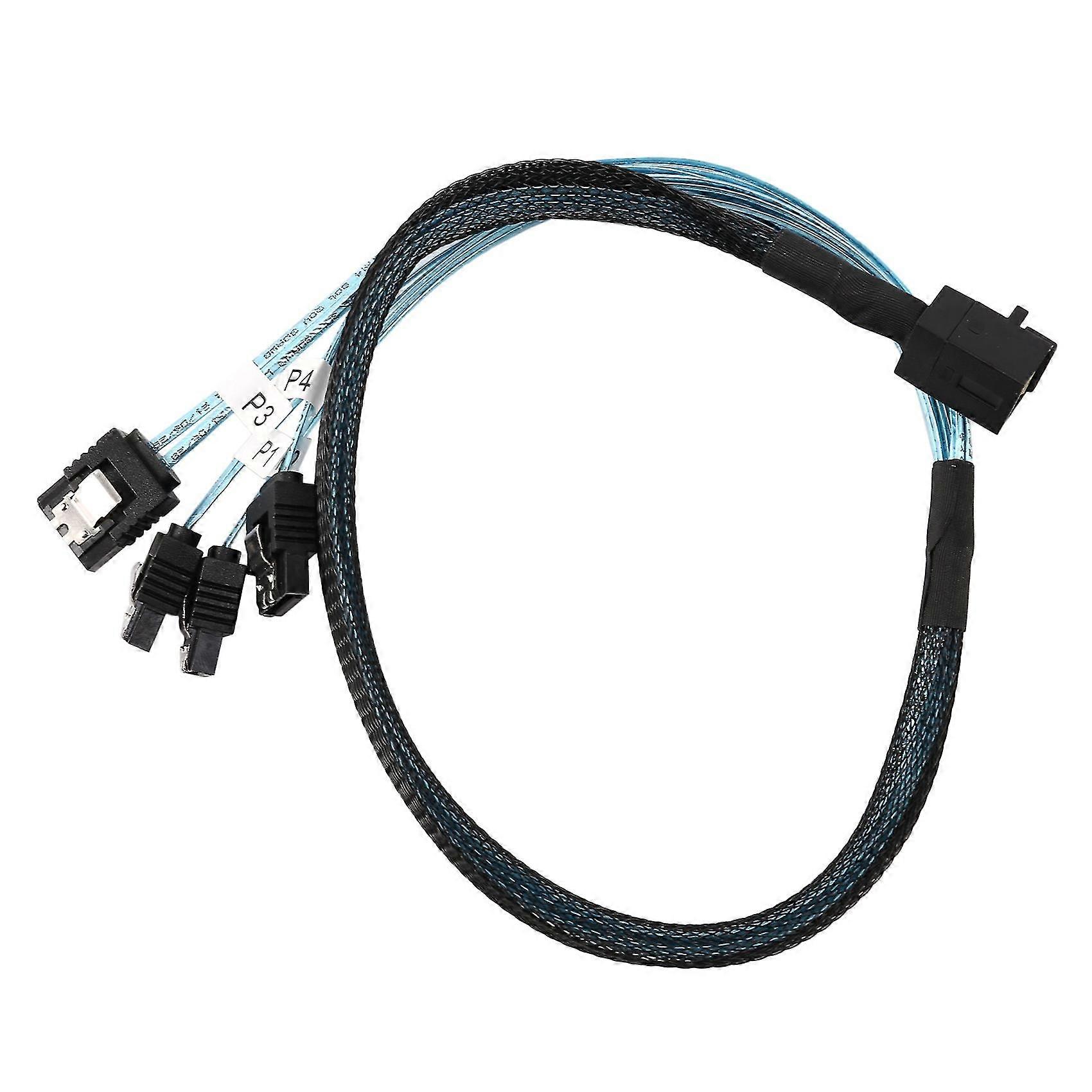 Internal Mini To Sata Cable, Sff-8643 To Sata Forward Breakout Compatible With Raid Controller Hard