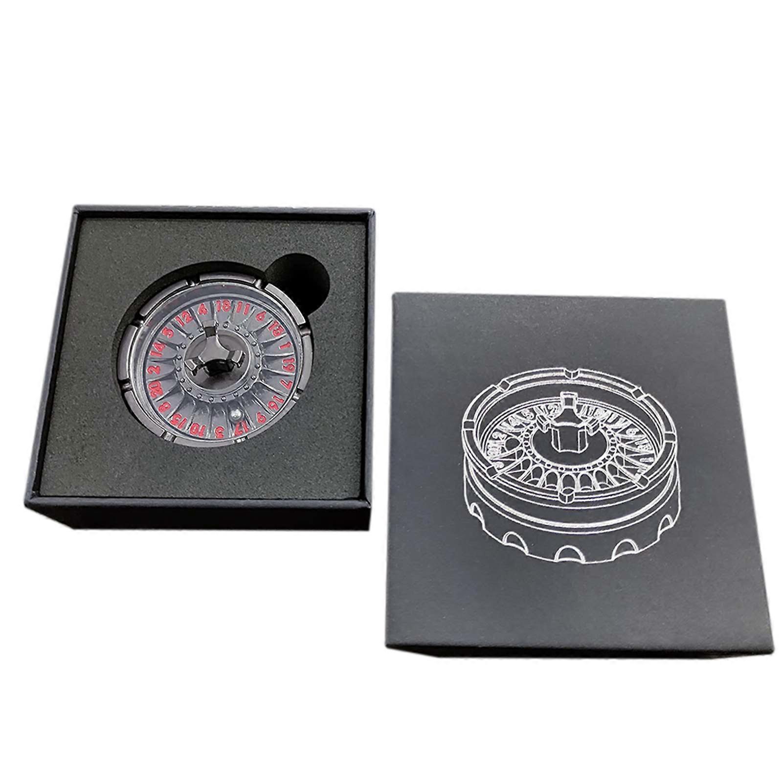 Metal Dice Spinner with Fine Carving Table Ornaments for Adults and Kids