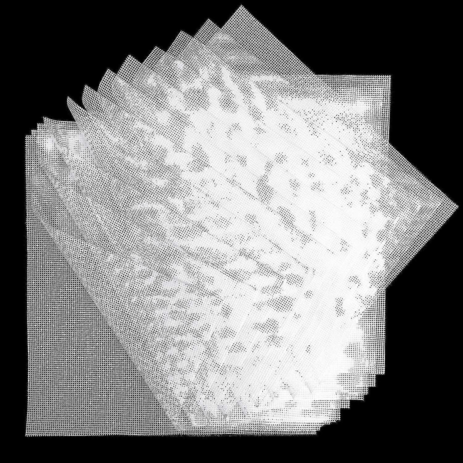 12 Pcs  Silicone Dehydrator Sheets, Non-stick Silicone Mesh For Fruit Dehydrator 14 X 14 Inch Xxf