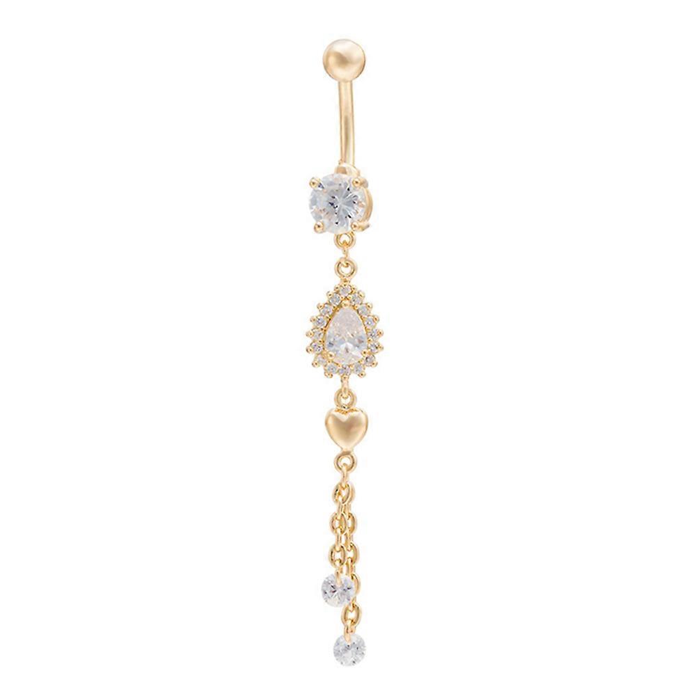 belly button ring buckle water drop
