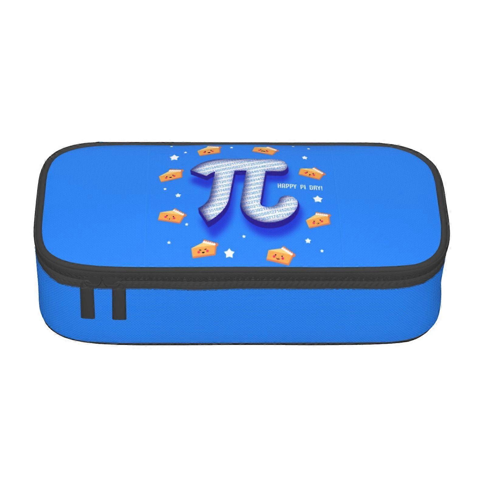 مضحك باي يوم دوامة باي الرياضيات 3.14 مقلمة حقيبة قلم رصاص سعة كبيرة حقيبة ماكياج اللوازم المكتبية القرطاسية صندوق قلم رصاص مع سحاب 10