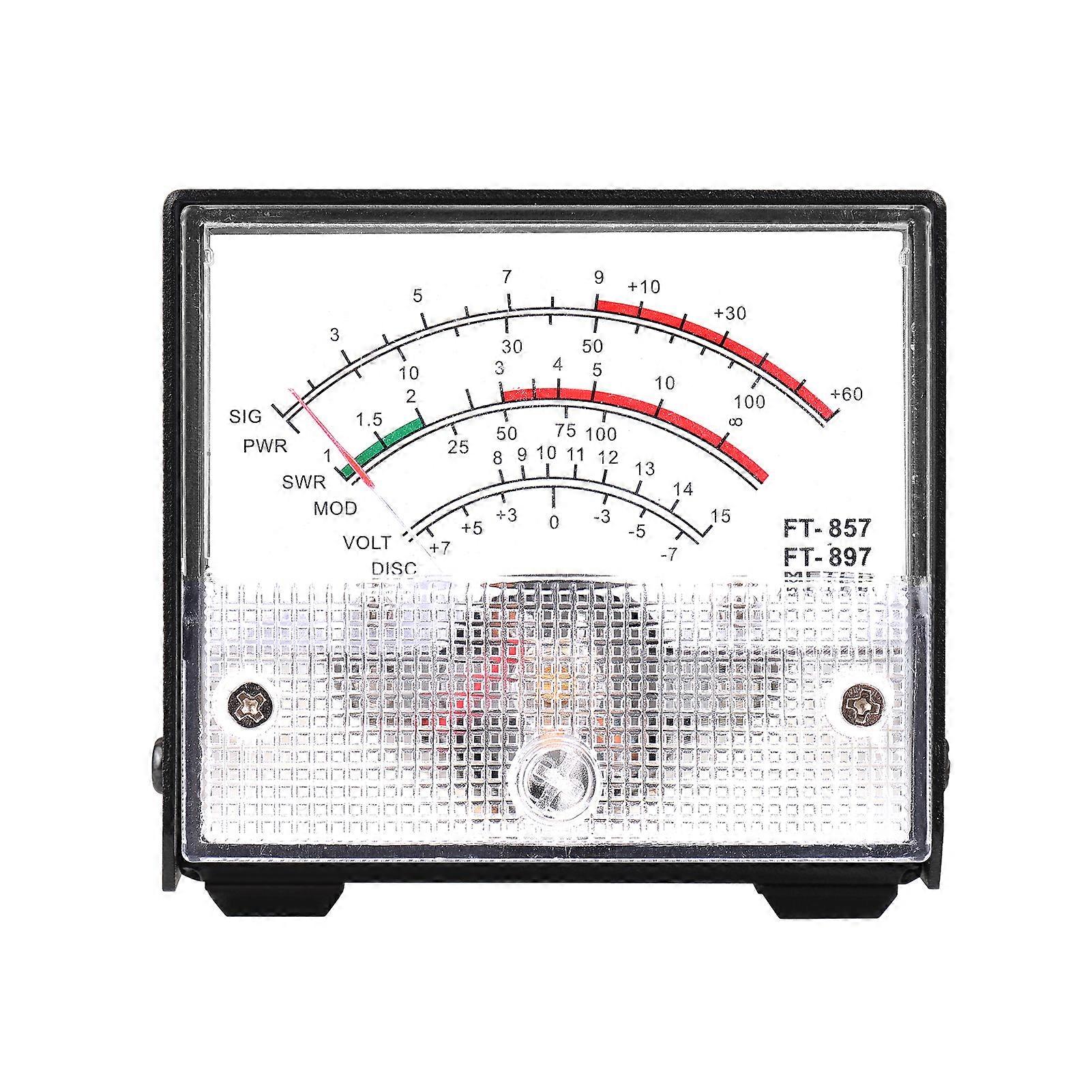 Mini SWR Power Meter External Meter Pointer Wattmeter Receive Display Meter Compatible with YAESU FT-857 FT-897