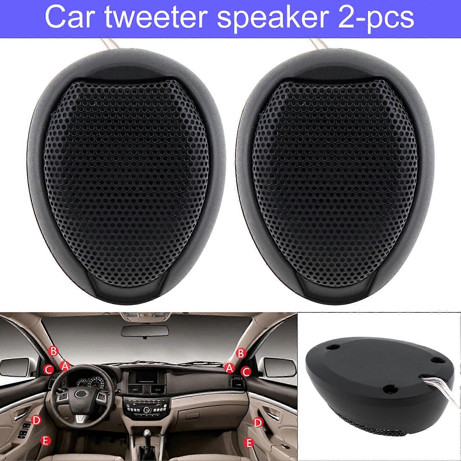 Universal 2pcs 1000W High Efficiency Mini Dome Tweeter Speakers for Car o System