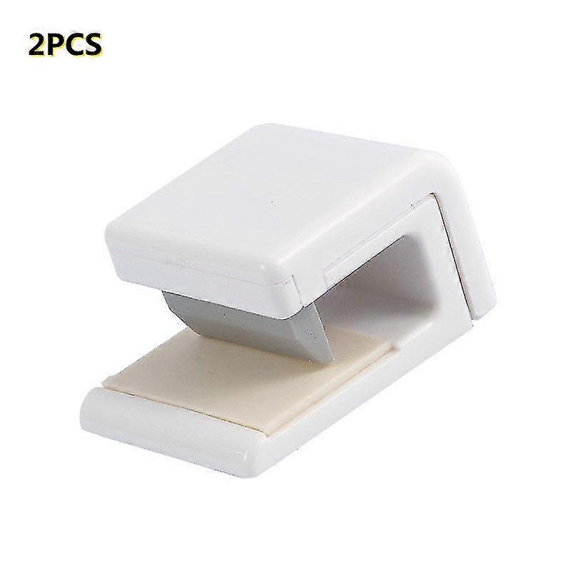 2pcs Facial Cleanser Rack Non Perforated Wall Mounted Toothpaste Rack Dormitory Bathroom Wall Storage Hook