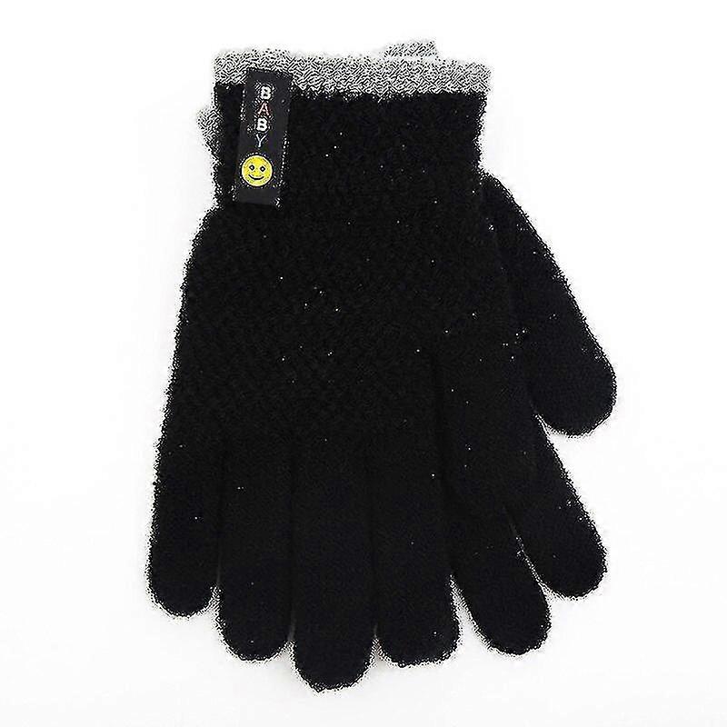 Knitted Wool Soft Gloves, Outdoor Cycling Kids Gloves