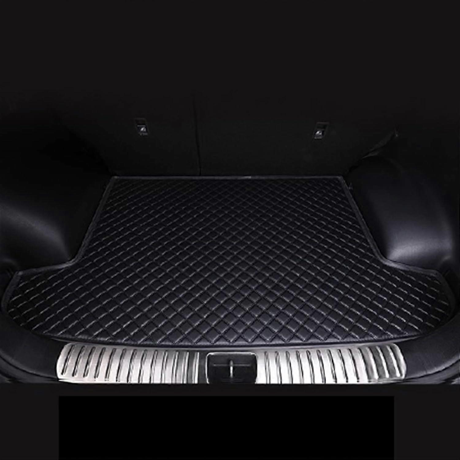 For Bmw X3 F25 2011-2017 Leather Car Boot Liner Cargo Protector Mats Liner Compartment Carpet Car Boot Liner Mat (Color : Black Red 4pcs)