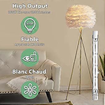 R7S 150W/230W/300W 118mm Floodlight Security Bulb - Halogen Replacement, Warm White, Dimmable