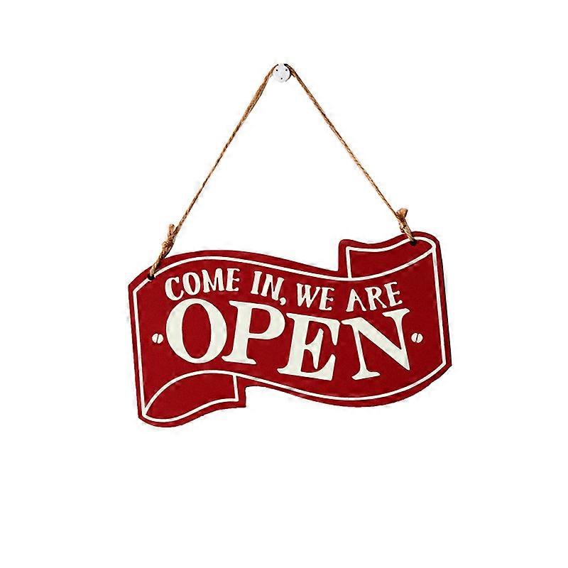 Wooden Double Sided Store Open And Closed Signs For Store Business Or Home