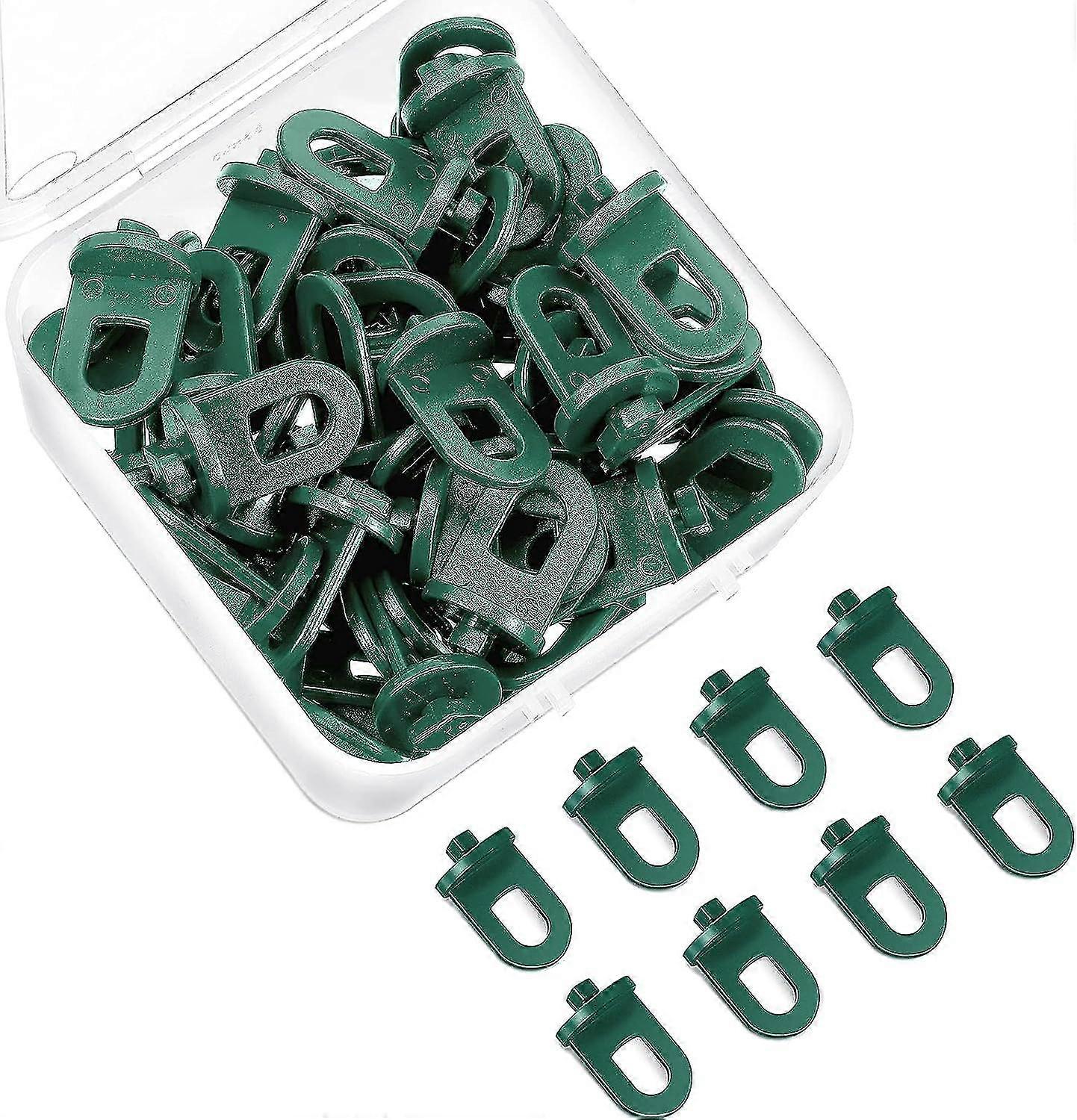 Greenhouse Twist Clips Plastic Greenhouse Fixing Clips Packaged In A Clear Box For Aluminium Greenhouse Insulation Netting Shading (50 Pieces)