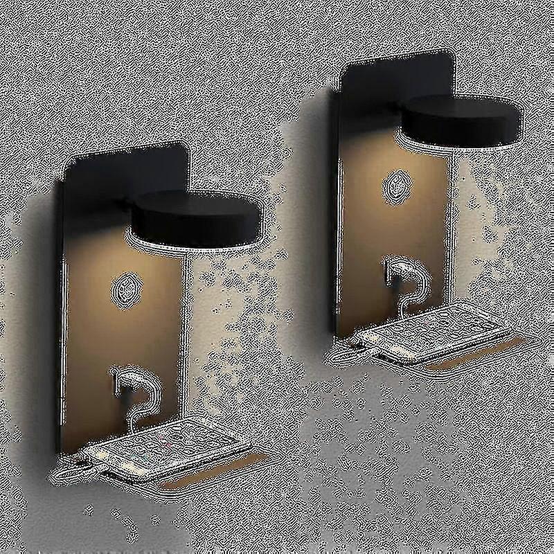2 حزمة أدى ضوء الجدار الداخلي مع منفذ USB: 12W مصباح الحائط الحديث عكس الضوء ثلاثي الألوان مع التبديل ، ضوء قراءة الجدار ، مصباح السرير القابل للتدوير 330 Lightin