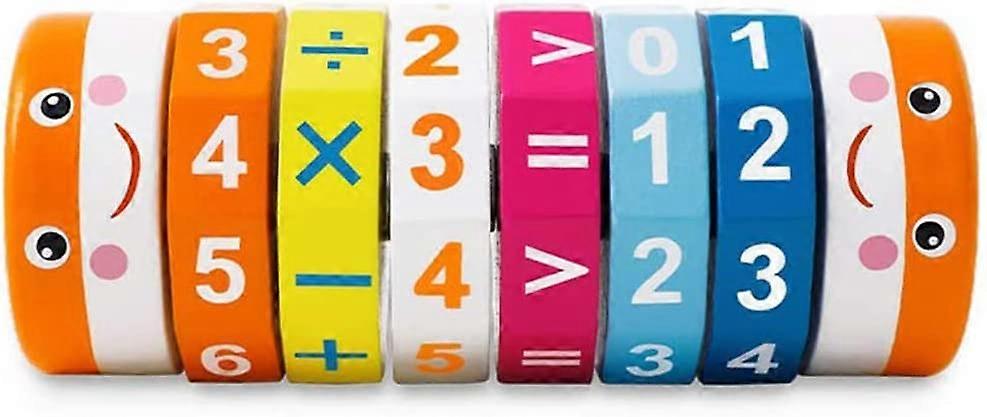 Cylindrical Learning Cube,Arithmetic Learning Toy,Intelligence Brain Developing Toy,Arithmetic Learning Toys Math Resources Number Games for Children