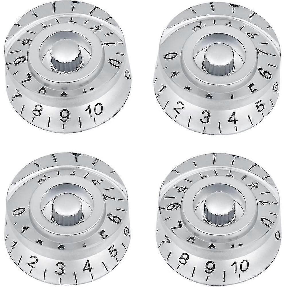 4pcs Volume Tone Speed Control Knobs For Les Paul Lp Style Bass