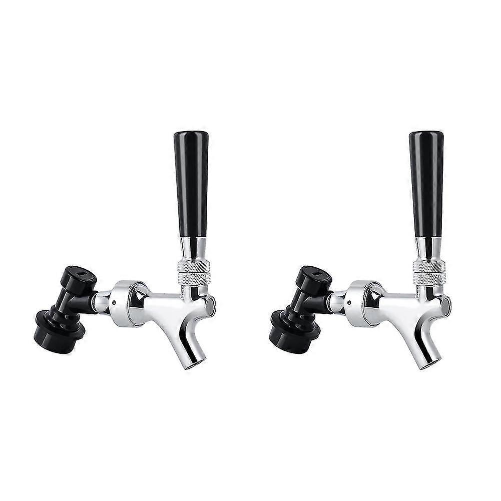 2x Beer Faucet Ball Lock Kit, Homebrew Draft Beer Tap Cornelius & Corny Liquid Ball Lock Picnic Par