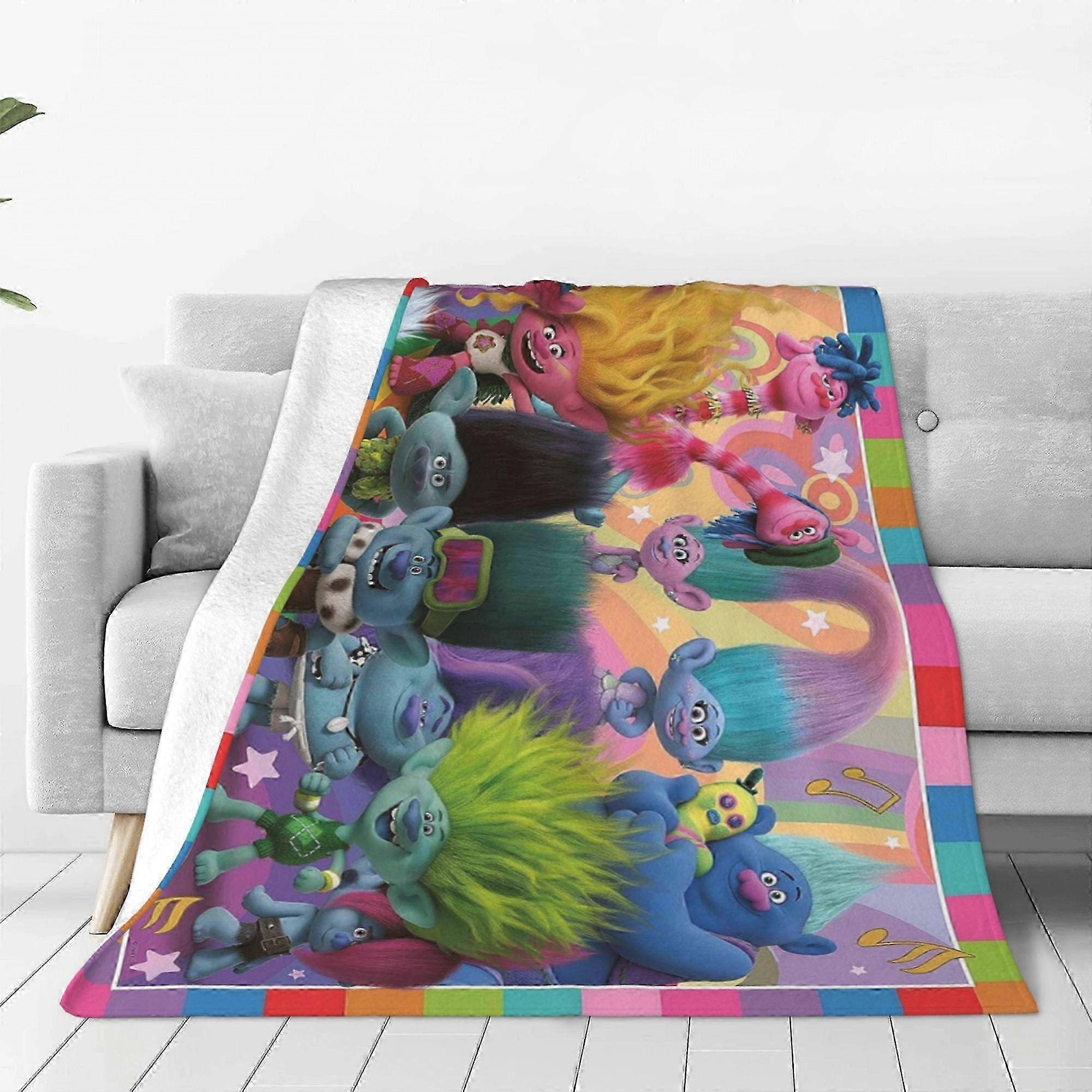 t4402 Blanket Trolls Band Together Blanket Throw Lightweight Soft