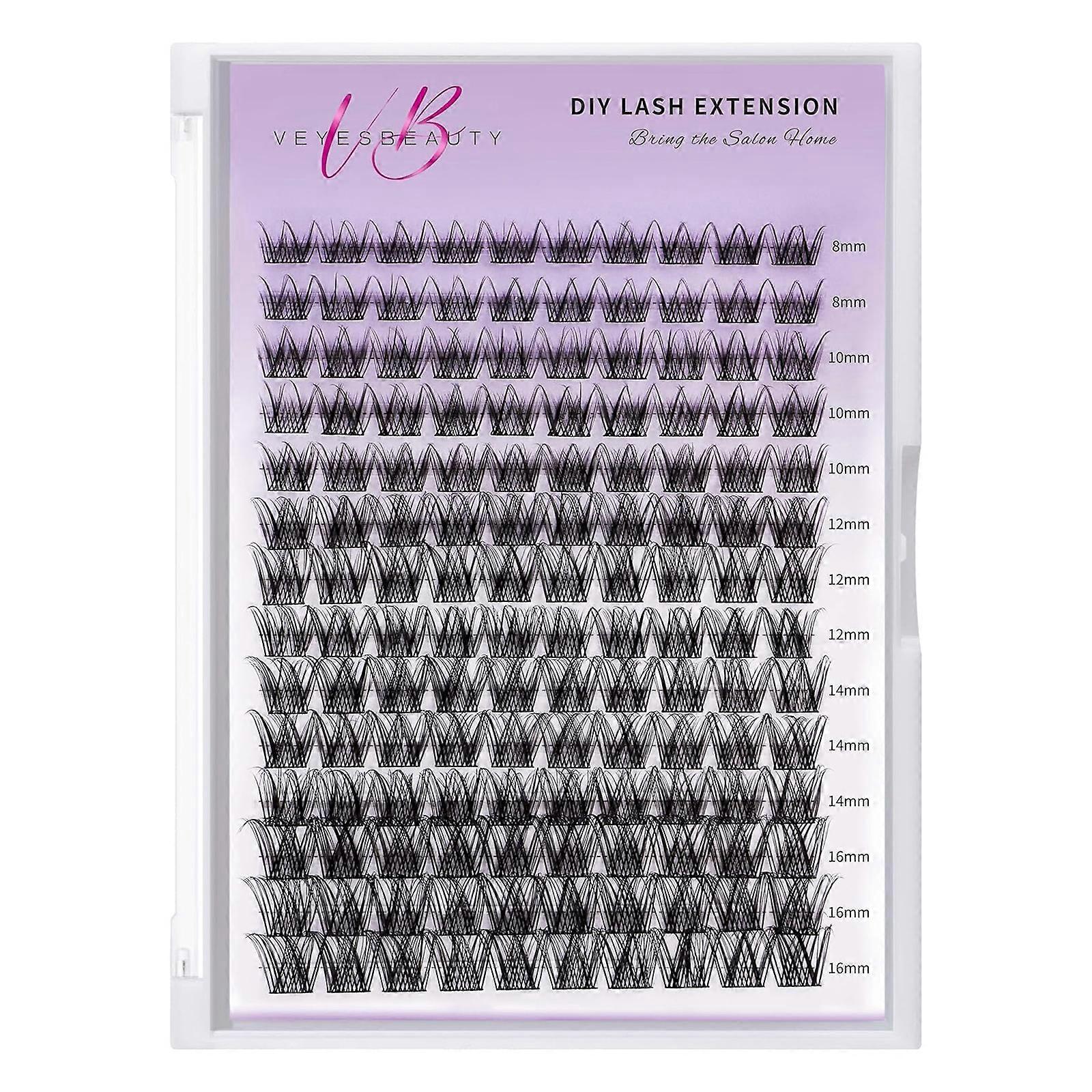 DIY Lash Extension Kit Individual Lashes Cluster D Curl Eyelash Extension Kit