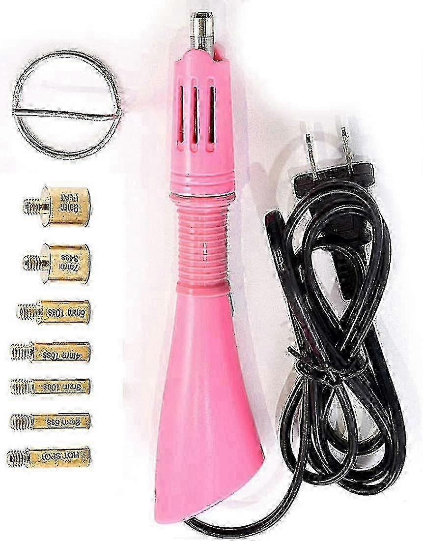 Hotfix Rhinestone Applicator Tool,rhinestone Setter Heat Applicator Wand,7-in-1 Hot Fix Rhinestone Applicator Wand Setter Tool Kit With Support Stand