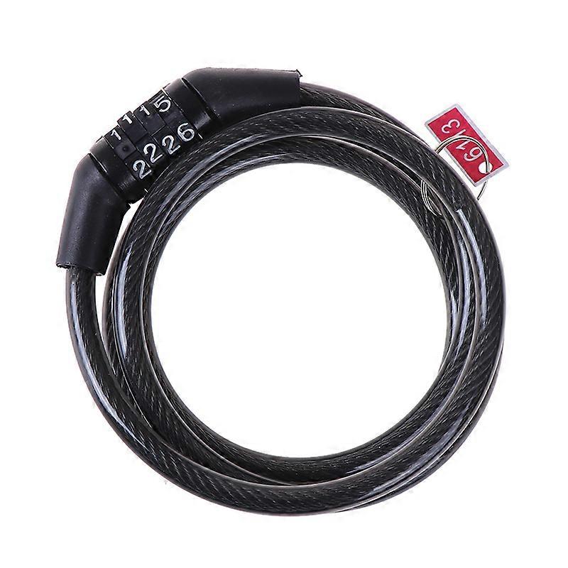 Cycling security 4 digit combination password bike bicycle cable chain lock