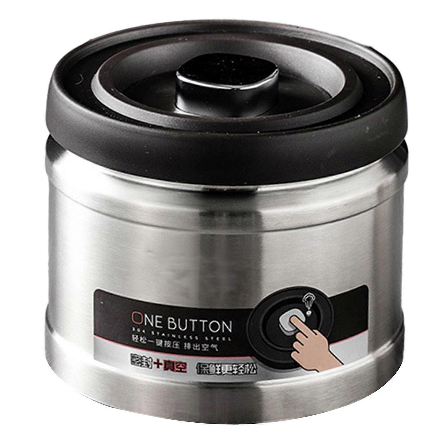 Stainless Steel Vacuum Storage Tank for Tea Leaves Moisture Proof & Dust-Proof Coffee Bean Container