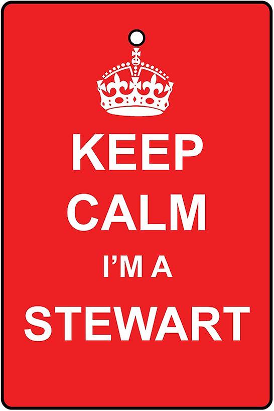 Keep Calm I'm A Stewart Car Air Freshener
