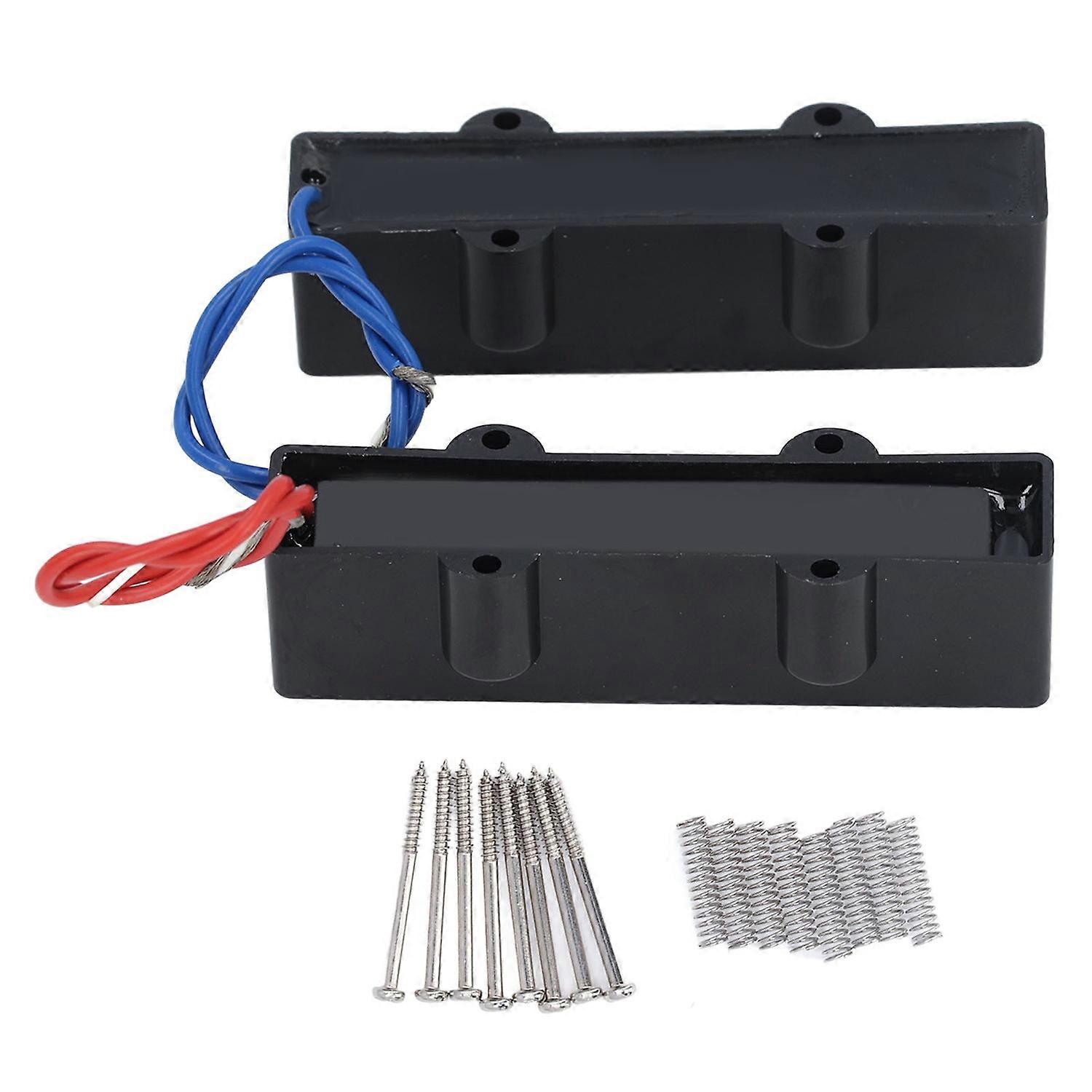 2 Pcs 4 String Bass Pickup Sealed Closed Noise Free Single Coil Jazz Bass Pickup 