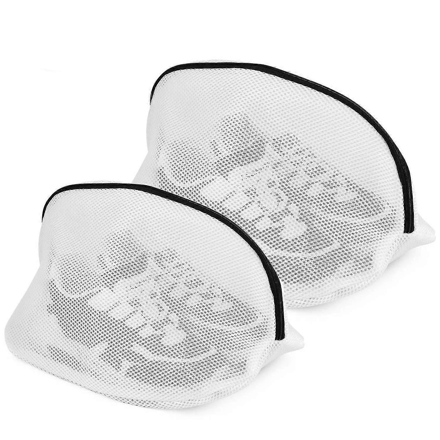 Sac de lavage de chaussures 2 pack, filet à linge avec fermeture à glissière pour machine à laver