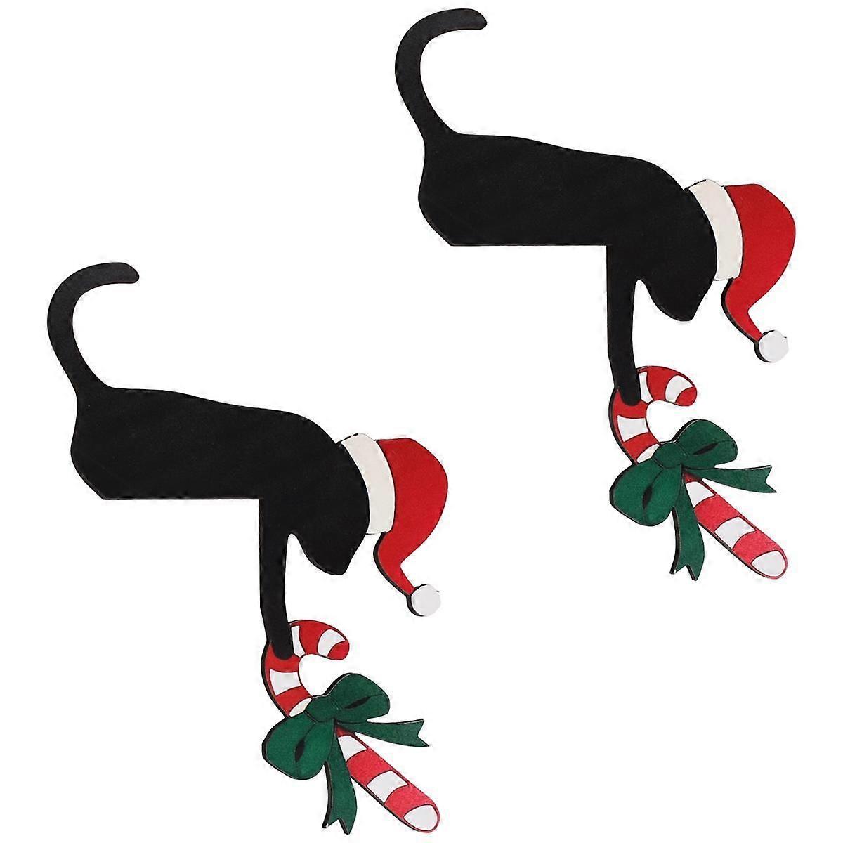 Christmas Door Toppers Decor, Top Door Frame Corner Sign Decorations, Home Frame Decor Ornament for