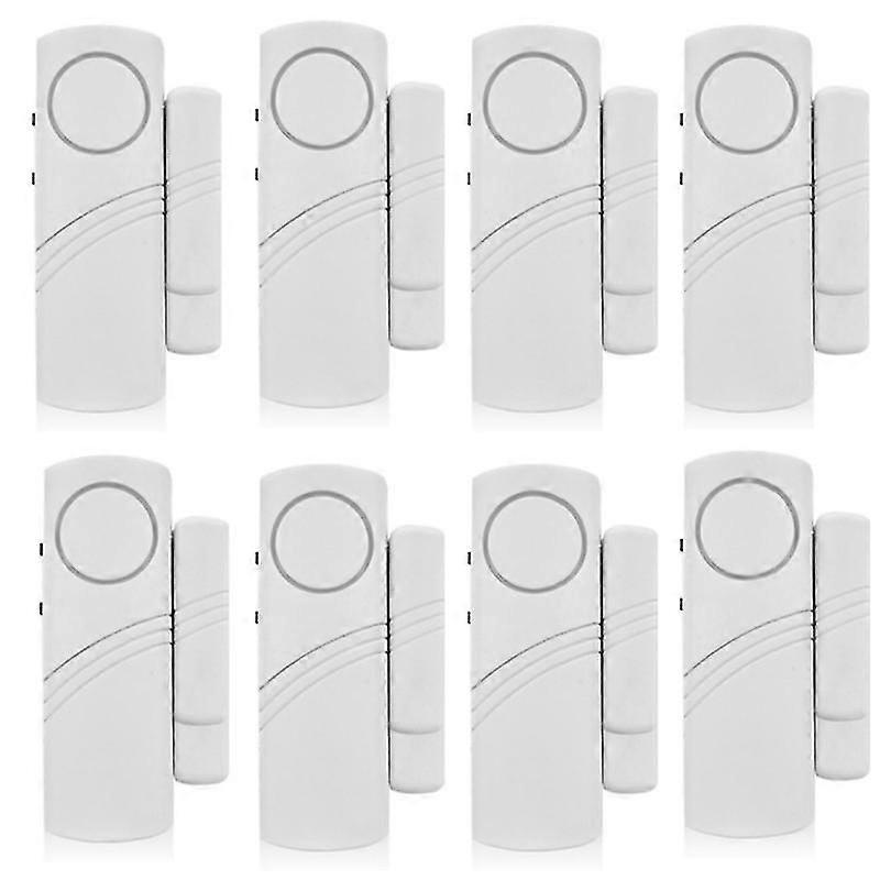 8pcs New Longer Door Window Wireless Burglar Alarm With Magnetic Sensor Home Safety Wireless Longer System Security Device
