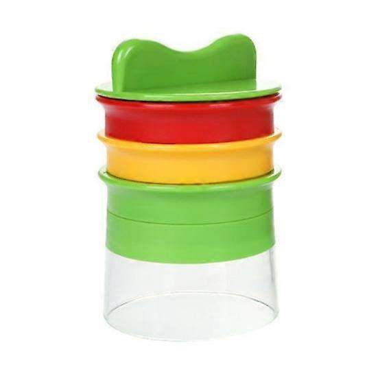 Stainless Steel Rotary Grater Vegetable Spiral Slicer with 3 Blades Handheld Kitchen Tool for