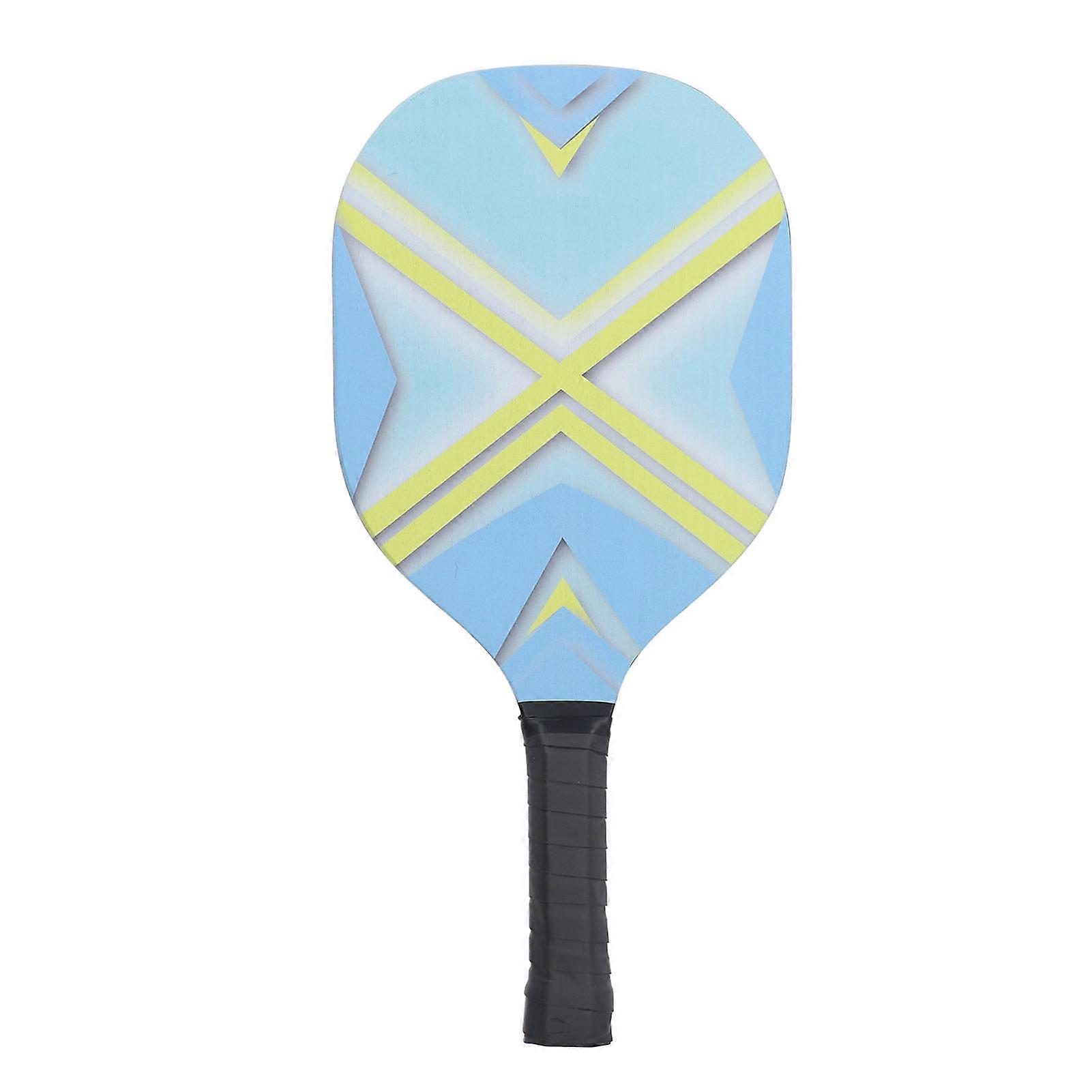 Pickleball Paddle Wood Breathable Handle Non Slip Surface Lightweight Water Sweat Proof Pickleball Racket Blue