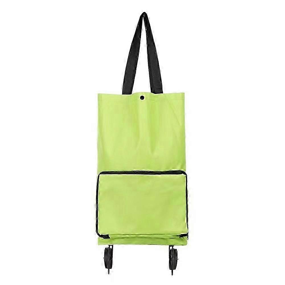 Valise à roulettes portable pliable avec roues multifonction réutilisable sac à provisions supermarché en tissu non tissé