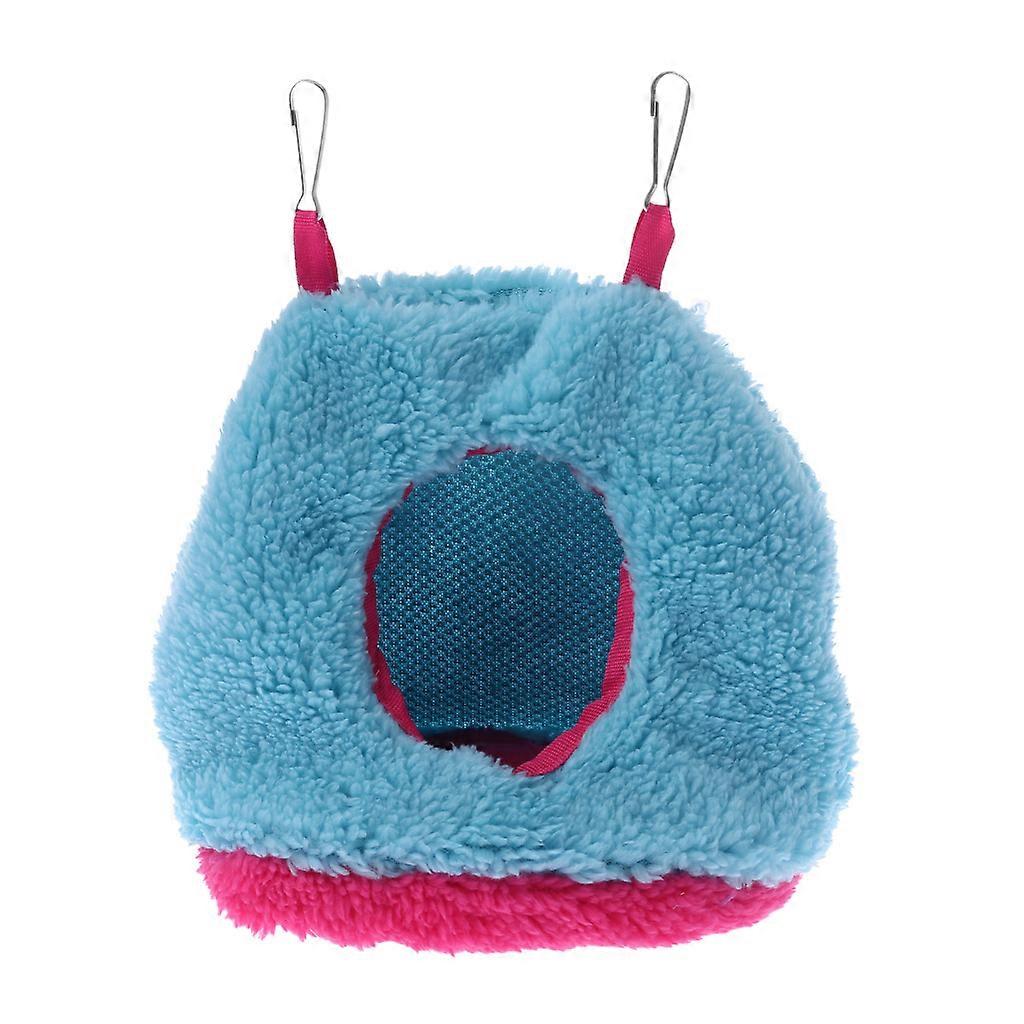 Comfortable Fabric Resting Bed Enclosed Bird Nests Warm Bird Hideaways for Parakeets Mini Macaws Gerbil Blue S