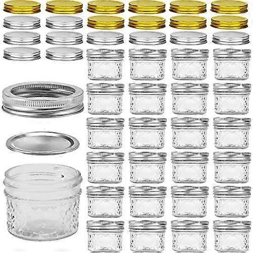 25 Pack Mini Mason Jars 4 oz for Jam Honey Storage Glass Containers with Lids Ideal for Crafts and Gifting