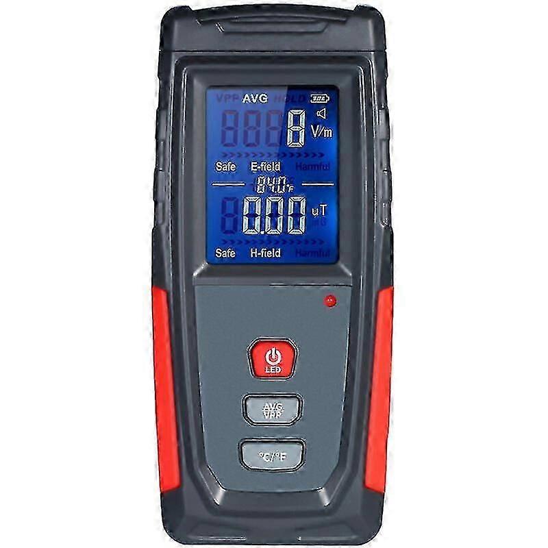 High Precision Handheld Mini Digital Lcd Emf Tester, Electromagnetic Field Radiation Detector Meter Dosimeter Tester Counter, Sound And Light Alarm, L