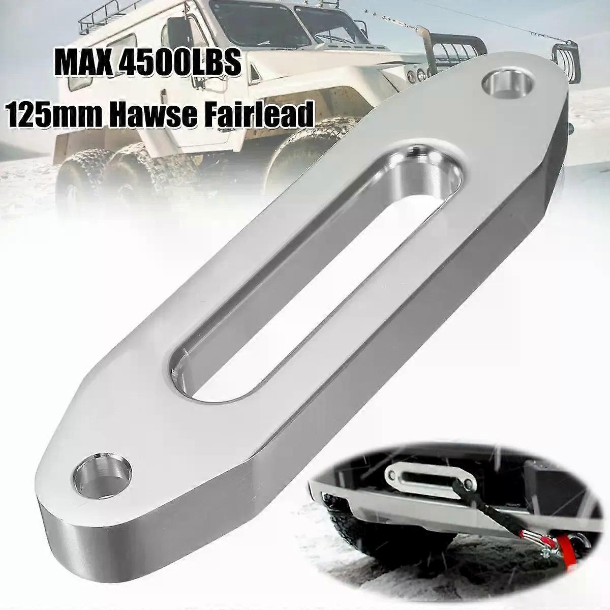 4000LBS Hawse Aluminum Fairlead compatible for Synthetic Winch Rope Atv Winch Auto Parts MAXP