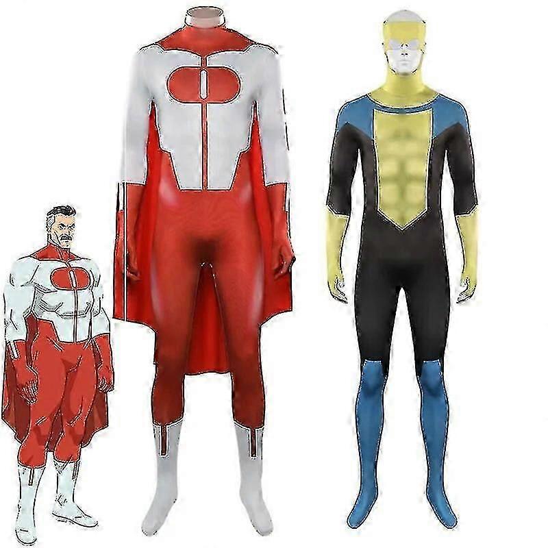 Invincible Omni Man Mark Nolan Cosplay Costume Jumpsuit Cloak Outfits Halloween Carnival Party Suit Adult Y