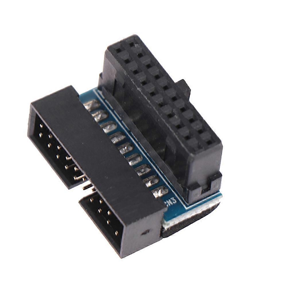PH19A Desktop Computer Motherboard USB3.0 19Pin/20Pin Vertical Pin Socket Adapter Down Angled 90